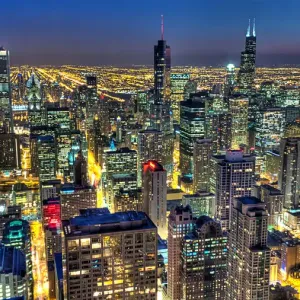 Chicago Skyline Print by Carl Larson Chicago Skyline Print by Carl Larson