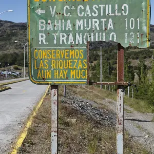 Carretera Austral Road Sign Print Carretera Austral Road Sign Print