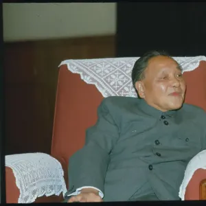Deng Xiaoping with Cigarette at Press Conference Print. Art Prints, Posters  & Puzzles from Fine Art Storehouse