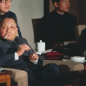 Deng Xiaoping with Cigarette at Table Print. Art Prints, Posters & Puzzles  from Fine Art Storehouse