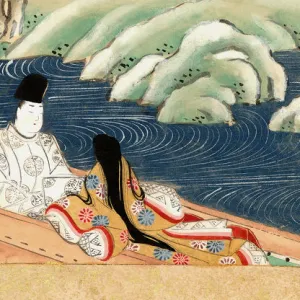 Chinese Lovers in a boat eloping