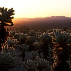 Cholla cactus (Cylindropuntia bigelovii) Cholla cactus (Cylindropuntia bigelovii)