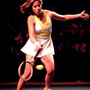 Chris Evert On The Court