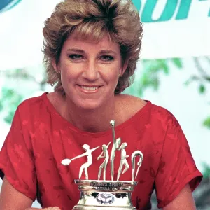 Chris Evert Lloyd Accepts Woman Athlete Award