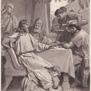 Christ and Mary Magdalene, photogravure, published in 1886 Christ and Mary Magdalene, photogravure, published in 1886