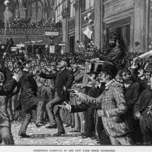Christmas Carnival Print circa 1885 Christmas Carnival Print circa 1885