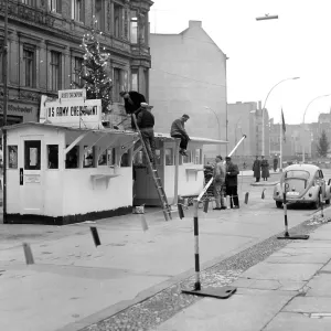 Christmas Comes To Checkpoint Charlie in Berlin Christmas Comes To Checkpoint Charlie in Berlin