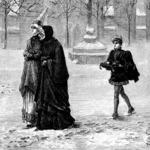 Christmas Morning in a churchyard - The Illustrated London News Christmas Morning in a churchyard - The Illustrated London News
