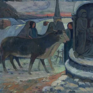 Christmas Night (The Blessing of the Oxen), 1902-1903. Artist: Gauguin, Paul Eugéne Henri (1848-1903)