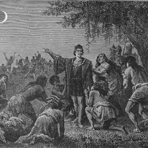 Christopher Columbus Scares Indians Christopher Columbus Scares Indians