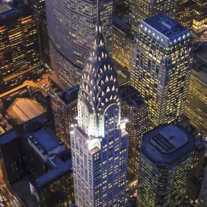 The Chrysler Building and Manhattan skyscrapers