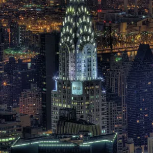 Chrysler Building at night