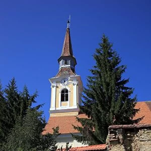 Church castle of Crit, German Deutsch-Kreuz, a locality in Transylvania, Romania