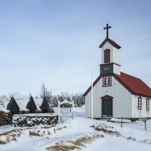 Church at Keldur in Iceland