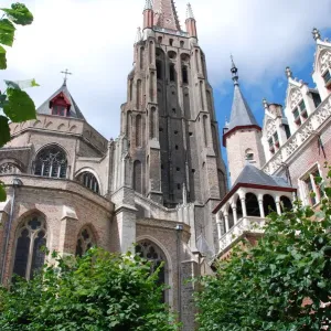 The Church of Our Lady Bruges and its bell tower