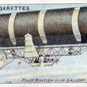 Cigarette card of British military dirigible i Secundus Cigarette card of British military dirigible i Secundus