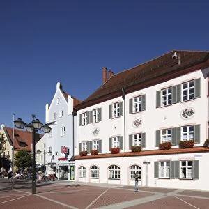 City Hall on Schrannenplatz square, Erding, Upper Bavaria, Bavaria, Germany, Europe