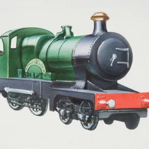 City of Truro green steam engine