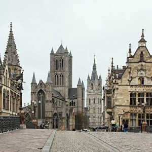 Cityscape of Ghent, Belgium