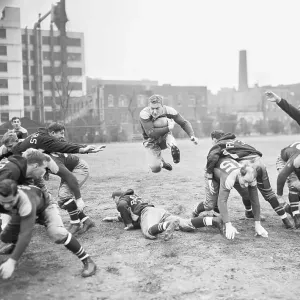 Clark Hinkel During A Scrimmage Game
