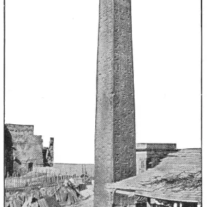 Cleopatras Needle in Alexandria, Egypt - Ottoman Empire Cleopatras Needle in Alexandria, Egypt - Ottoman Empire