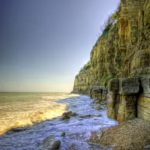 Cliffside Print at Pett Level, East Sussex Cliffside Print at Pett Level, East Sussex
