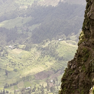 Cliffside in Simien Mountains