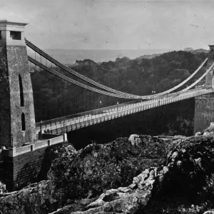 Puente de Clifton circa 1900. Puente de Clifton circa 1900.