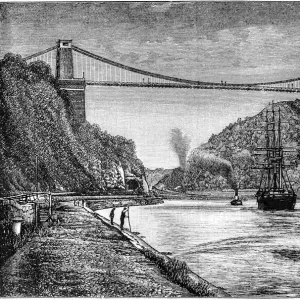 Clifton Suspension Bridge Engraving