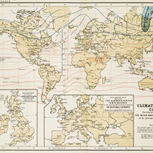Climate map of the world 1861