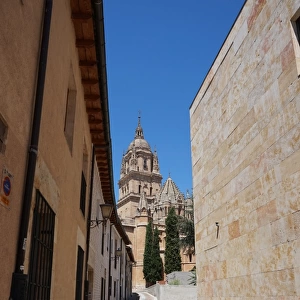 Clock Tower, Salamanca Cathedral, Street, Spain