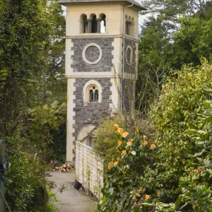 Print of Clock Tower in the Walled Garden on Garnish Island Print of Clock Tower in the Walled Garden on Garnish Island