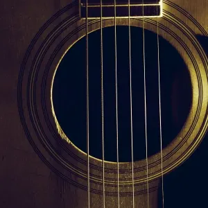 Acoustic Six String Guitar Print Acoustic Six String Guitar Print
