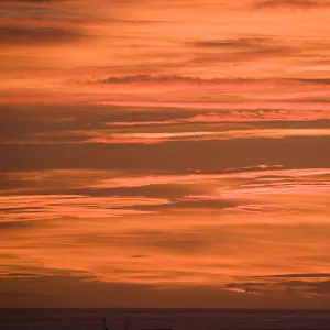 Clouds at sunset, Barcelona, Spain