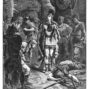 Clovis punishing a rebel engraving 1894