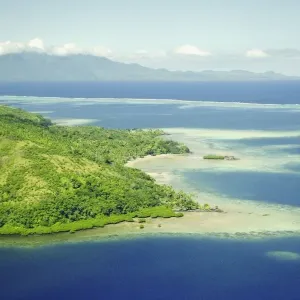 Coast, Color Image, Day, Fiji, Generic Location, High Angle View, Horizontal Coast, Color Image, Day, Fiji, Generic Location, High Angle View, Horizontal