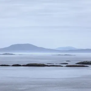 Coast with islands, Gowlaun, Connemara, County Galway, Republic of Ireland, Europe Coast with islands, Gowlaun, Connemara, County Galway, Republic of Ireland, Europe