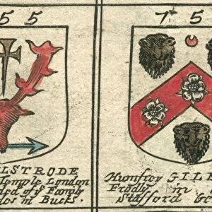 Coat of arms 17th century Bulstrode and Gilbert