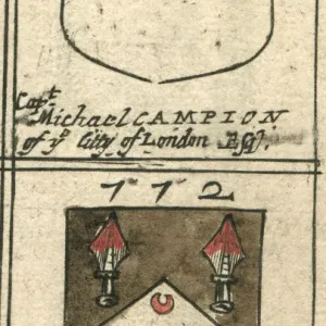 Coat of arms 17th century Campion and Jeffries Coat of arms 17th century Campion and Jeffries