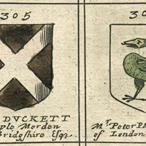 Coat of arms 17th century Duckett and Paravicin