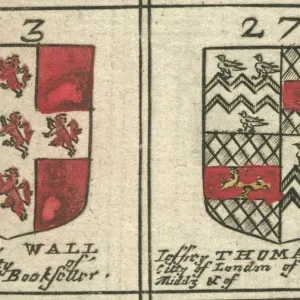 Coat of arms 17th century Wall and Thomas Coat of arms 17th century Wall and Thomas