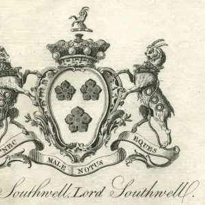 Coat of arms Lord Southwell 18th century