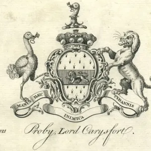 Coat of Arms Proby Lord Carysfort Coat of Arms Proby Lord Carysfort