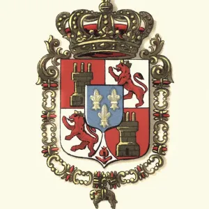 1898 Coat of Arms Print 1898 Coat of Arms Print