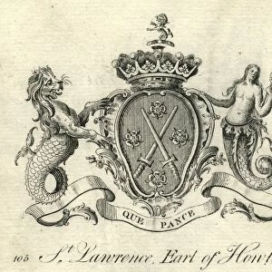Coat of arms St. Lawrence Earl Howth 18th century
