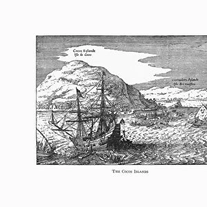 The Cocos Islands Dutch Navigation, Victorian Illustration