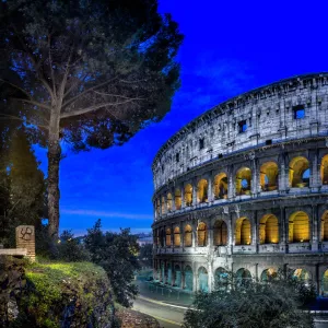 Coliseum, The Flavian Amphitheater in Rome, Italy