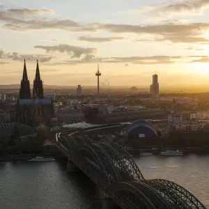 Cologne Cathedral at sunset Cologne Cathedral at sunset