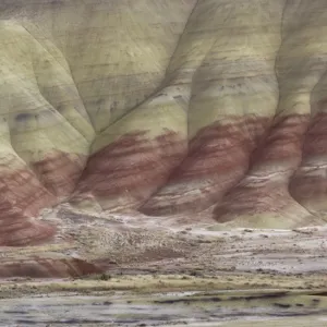 Colored stratifications of Painted Hills, Oregon