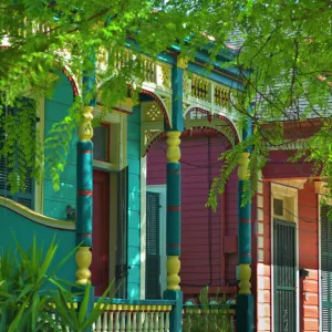 Colorful houses in New Orleans